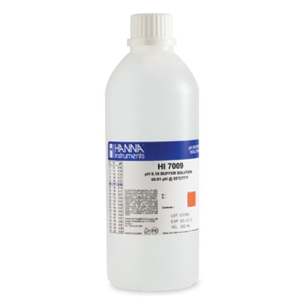 HI7009L Buffer Solution pH 9.18, 500mL, ±0,01pH