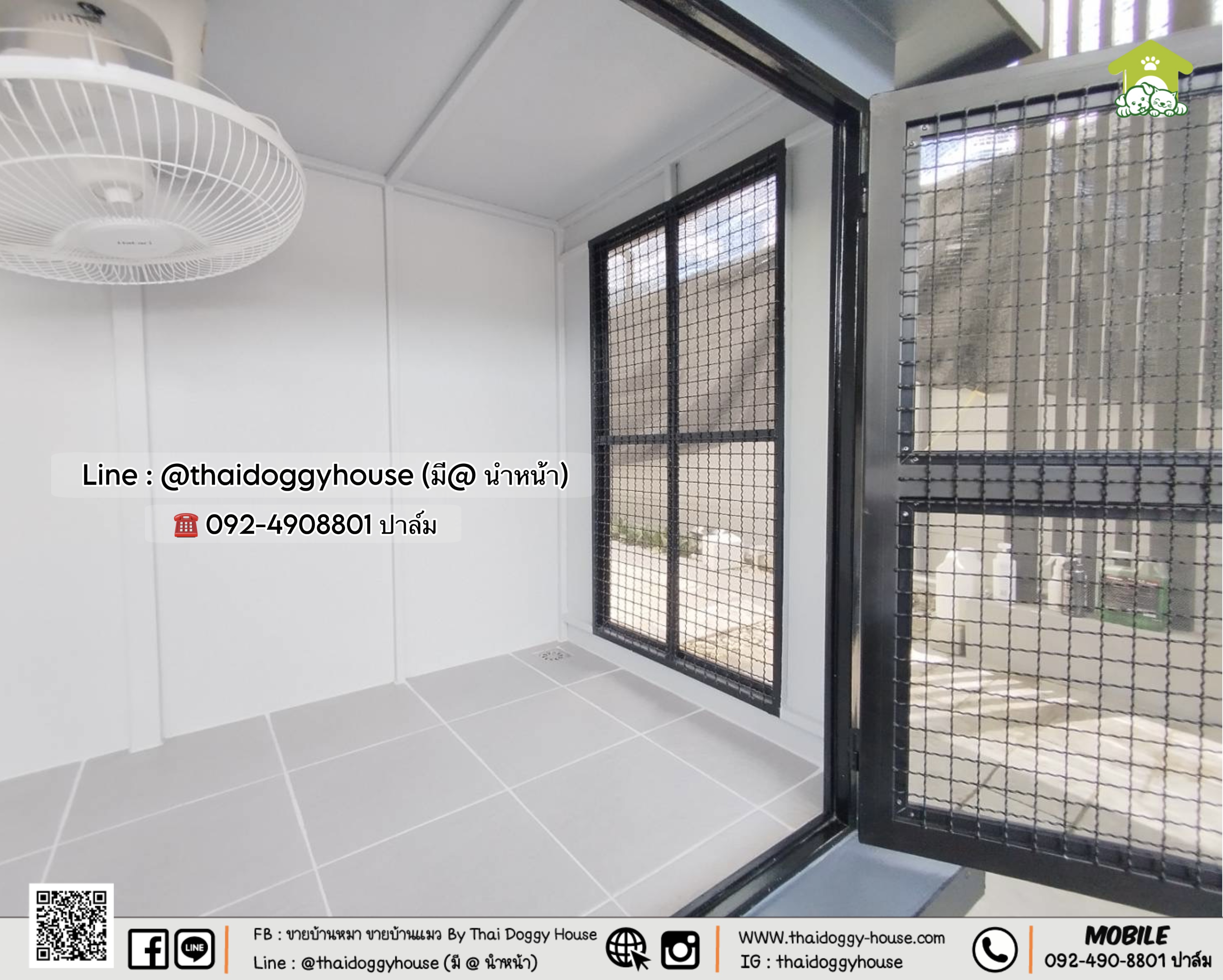 บ้านหมา บ้านแมว 𝐓𝐡𝐚𝐢 𝐝𝐨𝐠𝐠𝐲 𝐡𝐨𝐮𝐬𝗲 แบบบ้าน 𝐁𝐎𝐗 𝐒𝐓𝐘𝐋𝐄