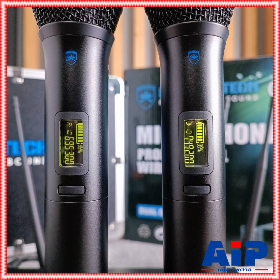 PROEUROTECH Q-8 ไมค์ลอย UHF ปรับความถี่ได้ ไมค์ลอยคู่ ไมค์ลอย ไมโครโฟนไร้สาย โปรยูโรเทค PRO EUROTECH Q 8 Q8 เอไอ-ไพศาล
