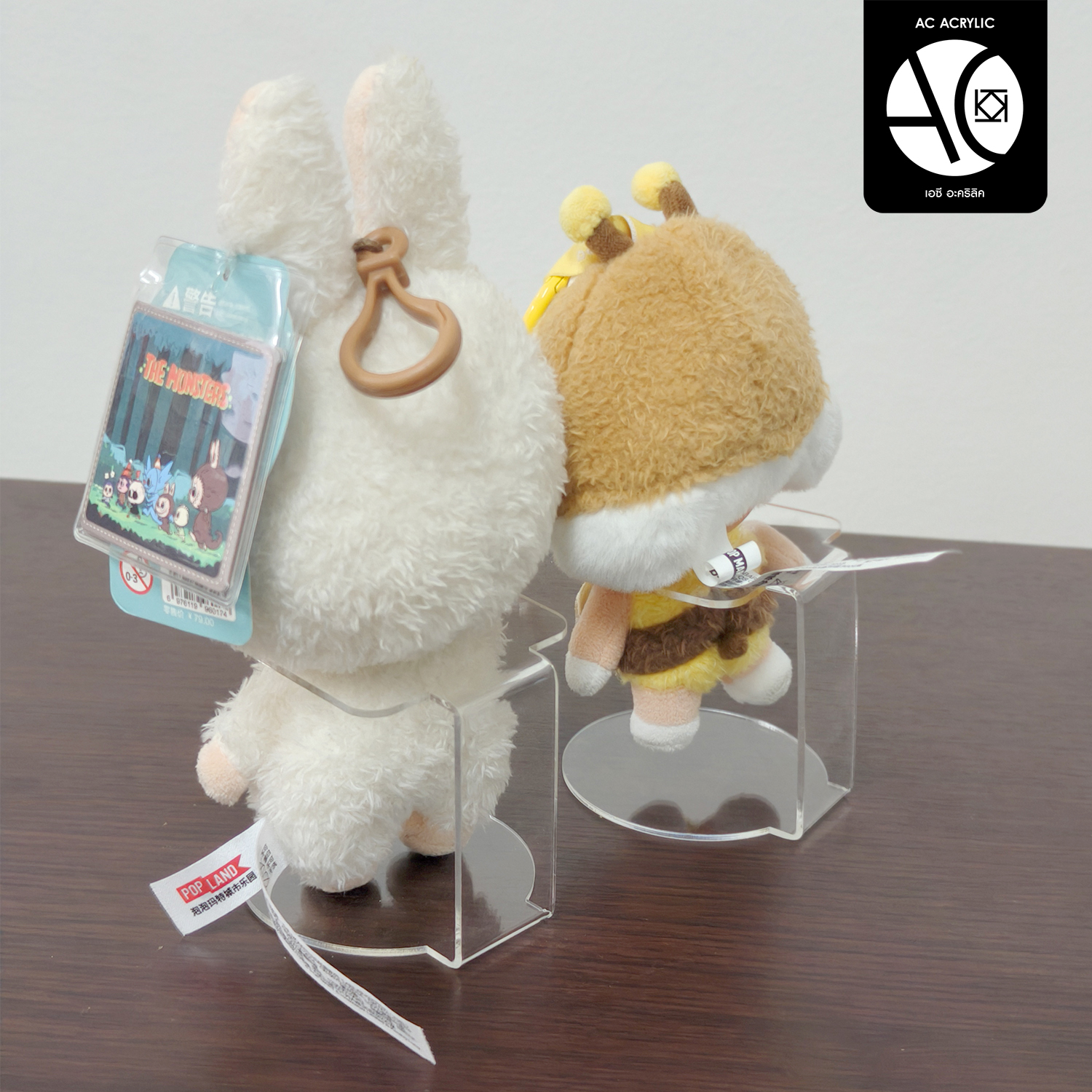 ขาตั้งตุ๊กตา ที่พิงตุ๊กตา วางแล้วไม่ล้ม อาร์ตทอย อะคริลิคใส หนา 2 มิล (DH1)