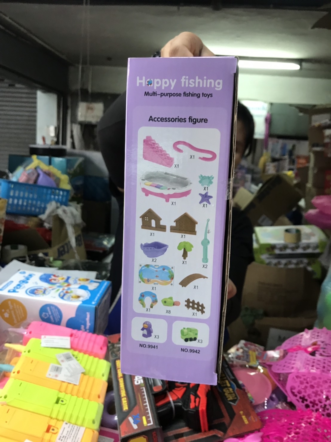 9941 ของเล่นตกปลาไต่ราวบันไดใส่ถ่าน ชิ้นละ