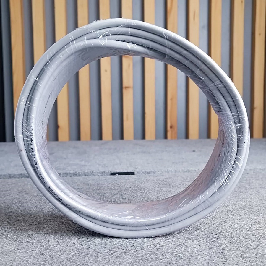 ขด15เมตร CONNEXสายลำโพง PRO2x1.0 สีเทา ทองแดงแท้ขนาด1mm สายลำโพงกลางแจ้ง สายลำโพง2คอร์ เอไอ-ไพศาล