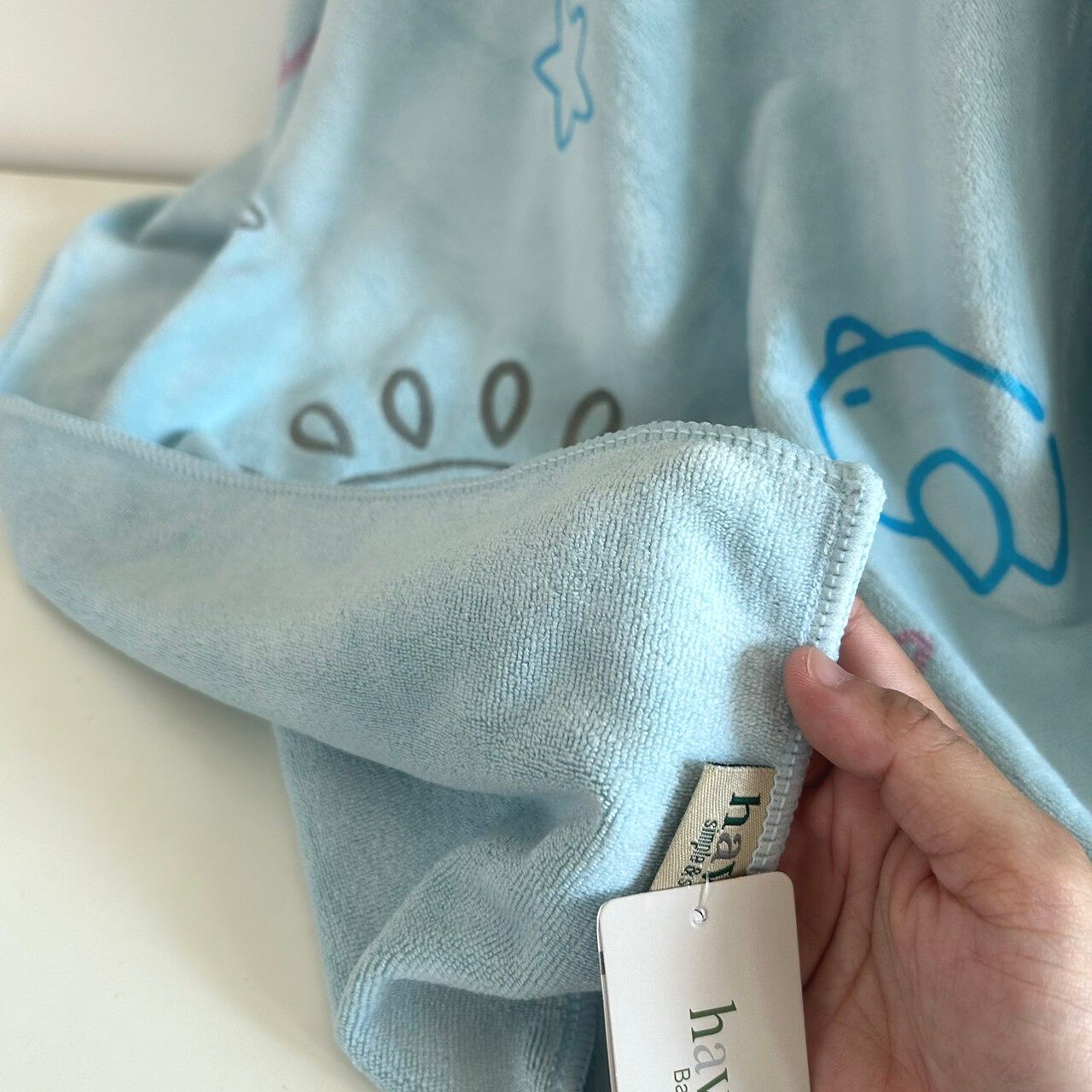🍀HAVEN Towel Microfiber🍀ผ้าเช็ดตัว ผ้าขนหนู ไมโครไฟเบอร์ ขนาด 28*56 นิ้ว HAVEN แท้💯MPC Balloon Blue