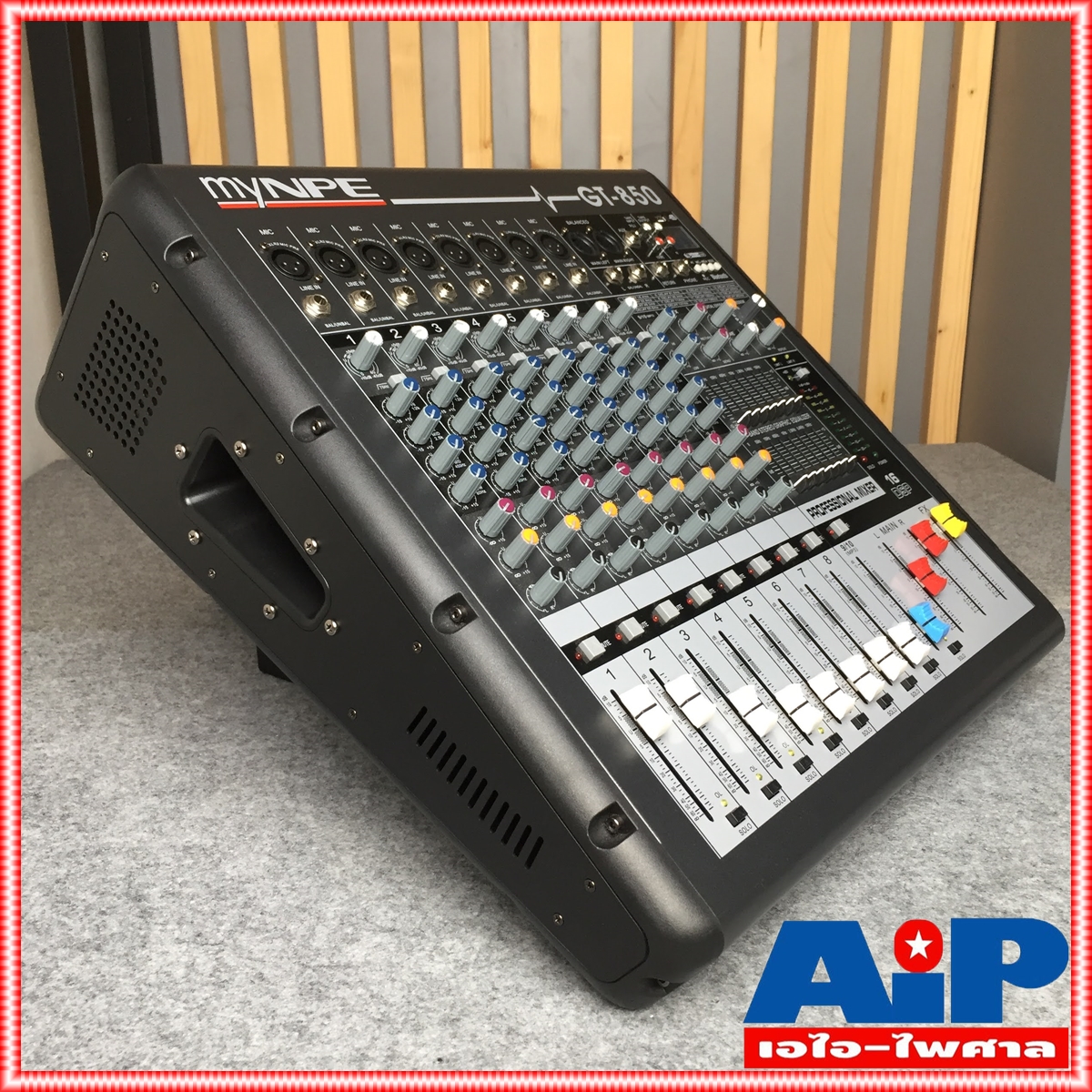 MYNPE GT-850 POWER MIXER8mono 500W GT-850มิกเซอร์ POWERMIX เพาเวอร์มิกซ์ มิกซ์ เครื่องเสียง GT 850 GT850 MY NPE