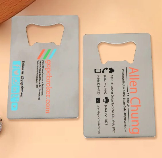 ที่เปิดขวด แบบ นามบัตร ออกแบบ ที่เปิดขวด ในนามบัตร ของคุณ ของขวัญ ของที่ระลึก แจกลูกค้า 775687