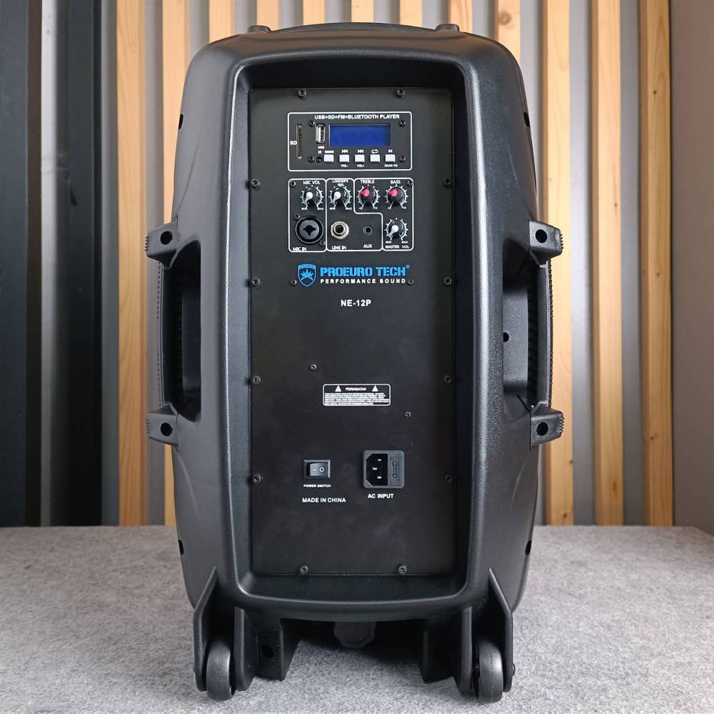 PROEUROTECH NE-12P active speaker ตู้ลำโพง มีแอมป์ในตัว 12 นิ้ว โปรยูโรเทค ตู้ลำโพง ตู้ลำโพงบลูทูธ NE 12P NE12P เอไอ-ไพศาล