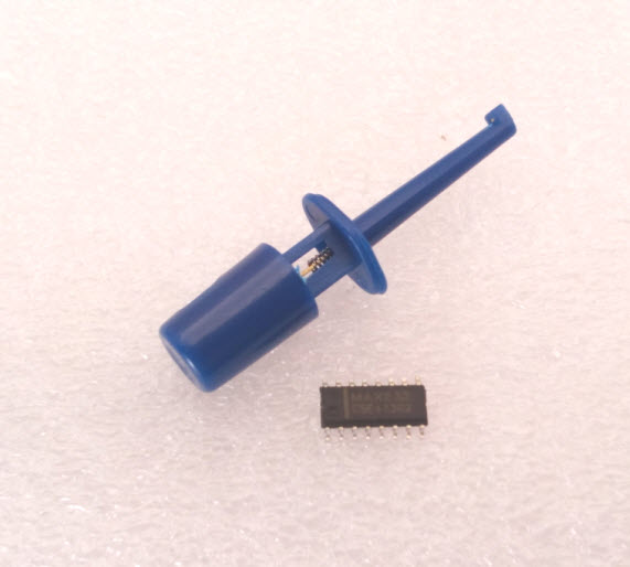 (BLUE) Hook Clip Test Probe for Electronic ( CLIP TEST J)
