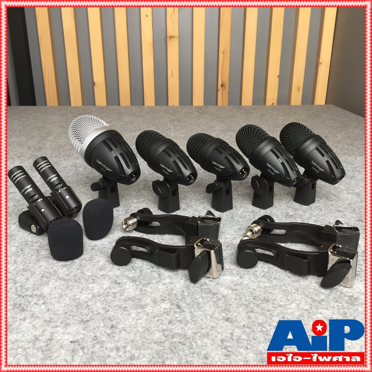 แถมกระเป๋าใส่ไมค์ BEHRINGER BC-1500 ชุดไมค์กลอง 7 ชิ้น ชุดไมโครโฟนกลองแบบ 7 ชิ้นระดับพรีเมียมสำหรับสตูดิโอและการใช้งานจริง BC1500 BC 1500 +++ เอไอ-ไพศาล