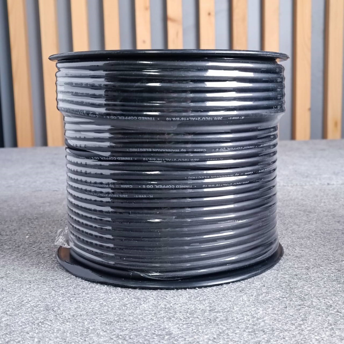 ขด100เมตร KANE VVS-1 สายไมค์สเตอริโอ สีดำ สายสัญญาณ VVS1 VVS 1 สายไมค์ST สายไมค์ 6mm สายชีลด์สเตอริโอ เอไอ-ไพศาล