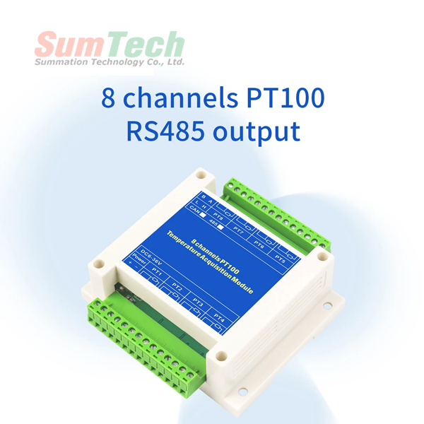 8 channels PT100 RS485