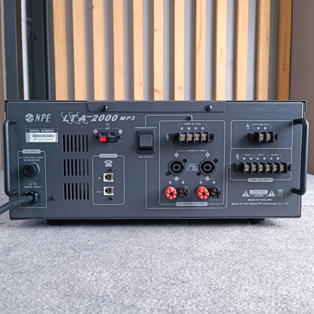 NPE LTA-2000MP3 POWERMIXER+LINE+USB พาวเวอร์มิกเซอร์เครื่องขยายเสียงตามสาย 2000 วัตต์ MP3 USB LTA 2000MP3 LTA2000MP3 เอไอ-ไพศาล