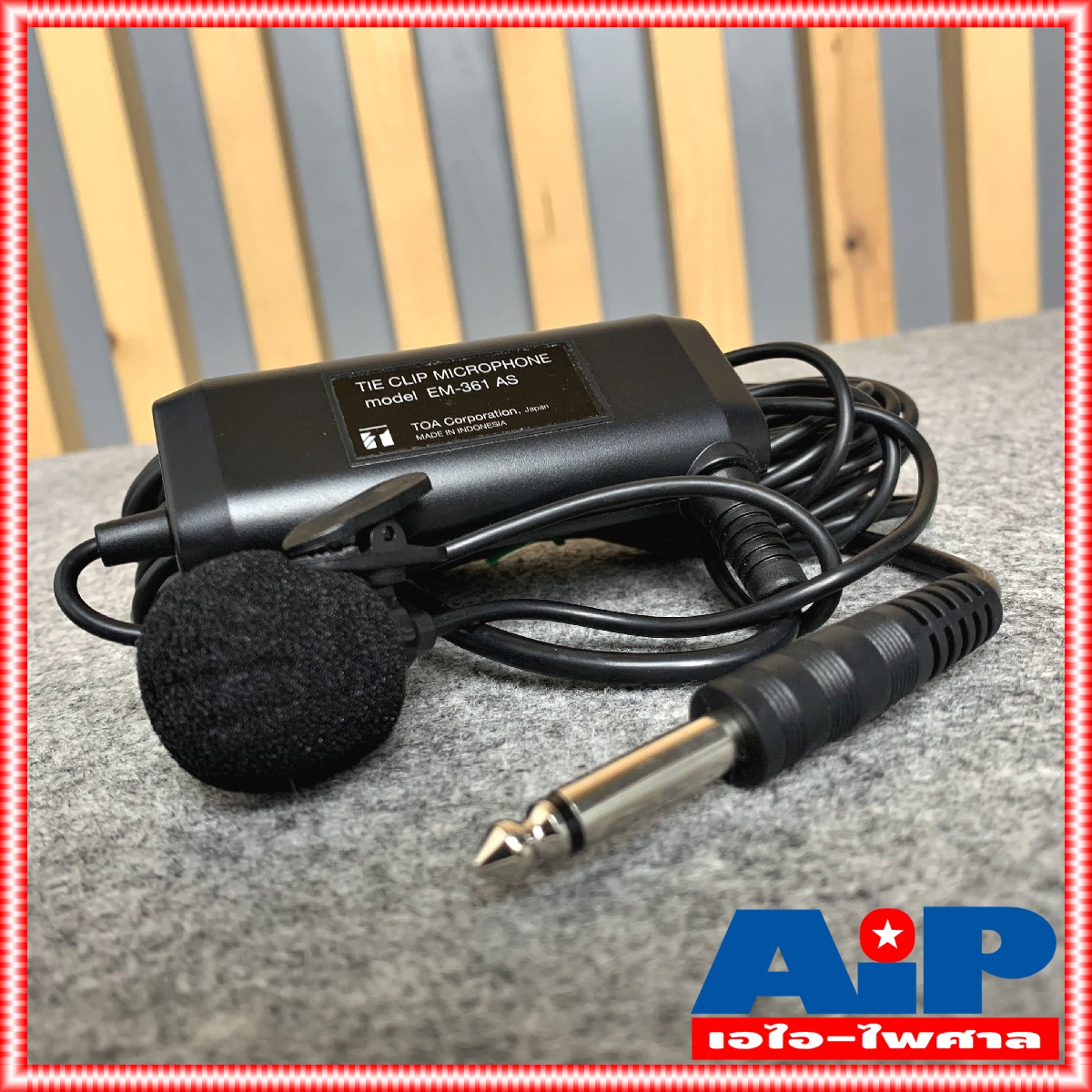 TOA EM-361 AS ไมค์หนีบเสื้อ ไมค์หนีบ ไมค์หนีบเสื้อTOA EM361 AS EM-361 ไมค์หนีบเสื้อพร้อมสาย ไมโครโฟน เอไอ-ไพศาล