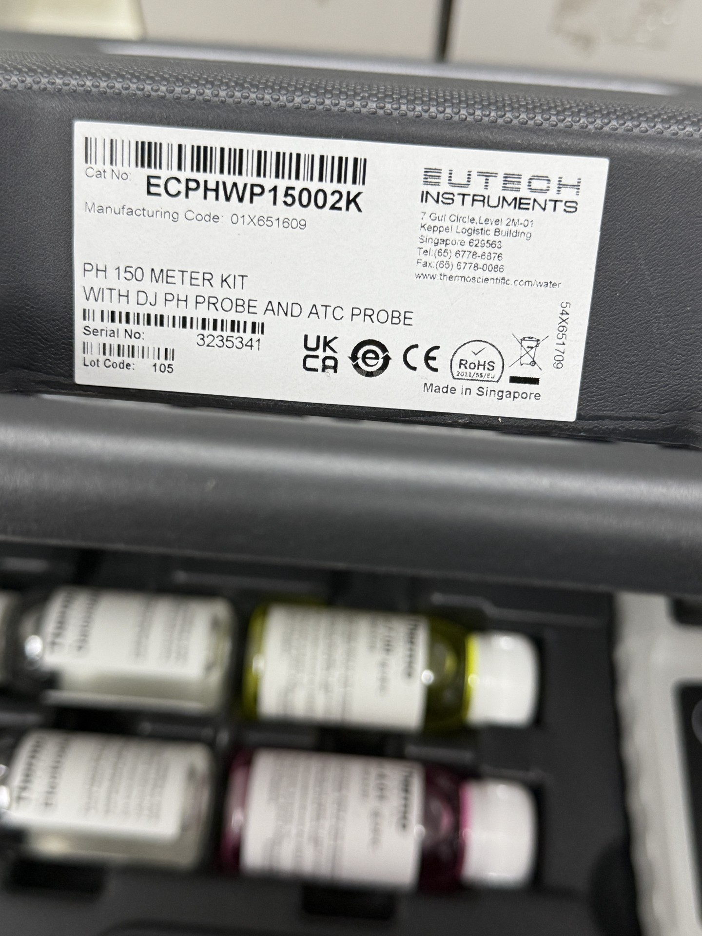 Eutech pH 150 Portable pH Meter with mV Temperature