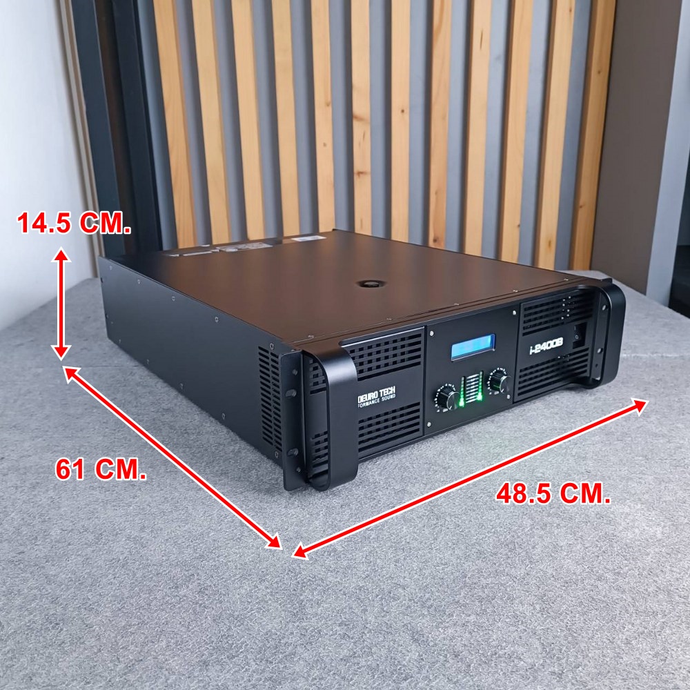 PROEUROTECH I-2400B POWERAMP เพาเวอร์แอมป์ 2 แชนแนล กำลังขับ 2400 วัตต์ที่ 8 โอห์ม I 2400B I2400B เอไอ-ไพศาล
