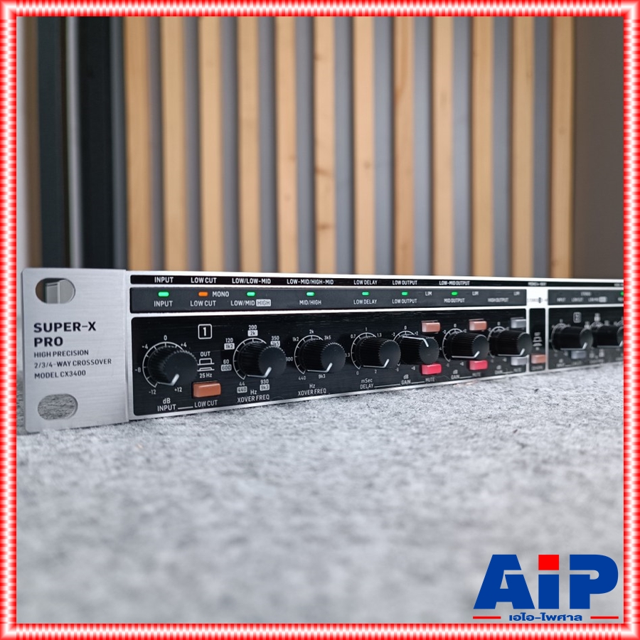 BEHRINGER CX3400 V2 CROSSOVER (สินค้าของแท้รับประกัน บ.เคซี) CX 3400 CX-3400 ครอส3ทาง เครื่องตัดเสียง เครื่องปรับแต่งเสียง ครอสโอเวอร์ เอไอ-ไพศาล +++
