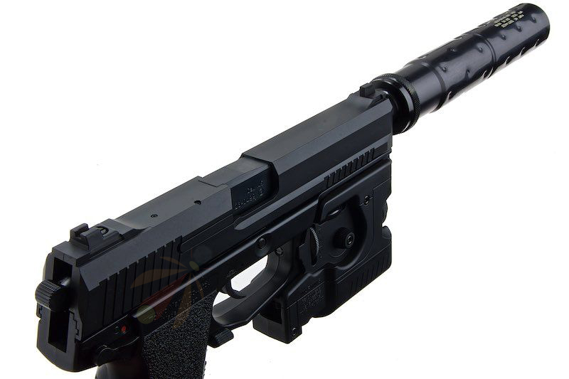 Tokyo Marui MK23 Airsoft SOCOM Fixed Slide Full Set Green Gas Pistol (TM-MK23SET01)