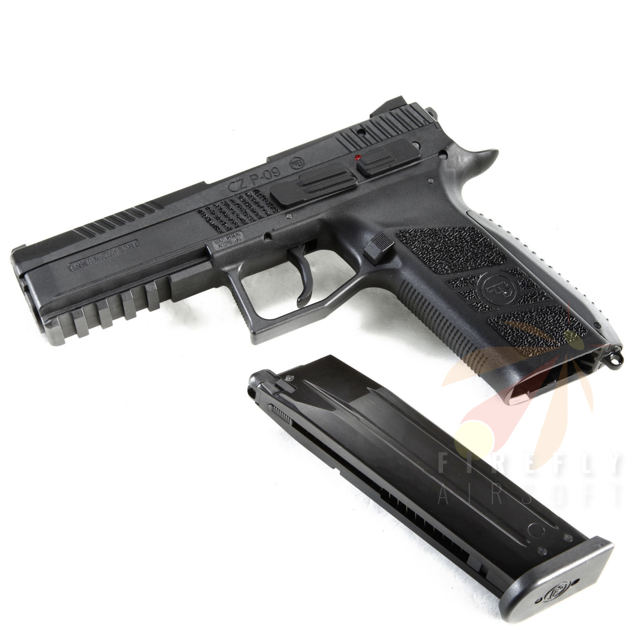 KJ WORKS CZ P-09 DUTY GBB AIRSOFT PISTOL-BK