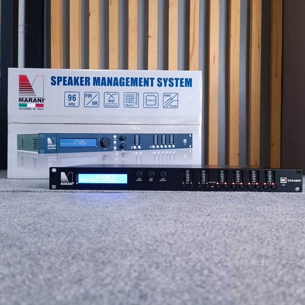 MARANI DPA480P 4IN 8OUT loudspeaker processor ครอสโอเวอร์ ครอสโอเวอร์ดิจิตอล โปรเซสเซอร์ DPA 480 P DPA-480P เอไอ-ไพศาล +++