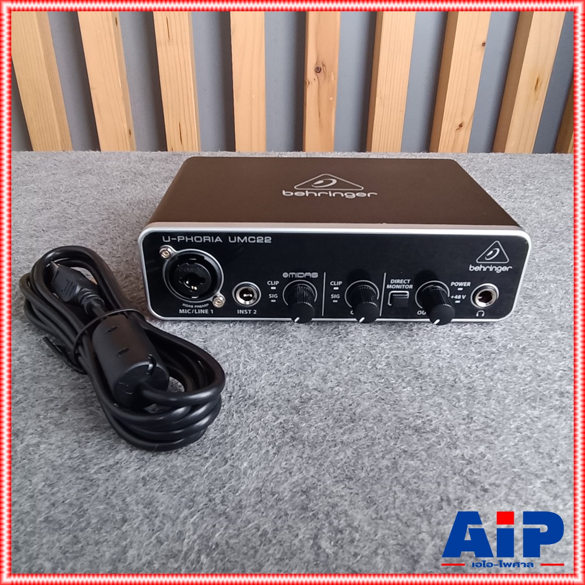 BEHRINGER U-PHORIA UMC22 USB Audio Interface ออดิโอ อินเตอร์เฟส UMC 22 UMC-22 U PHORIA +++