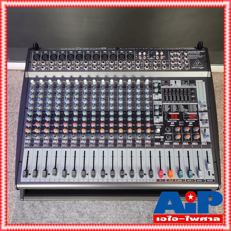 BEHRINGER PMP-6000 POWER MIXER เพาเวอร์มิกเซอร์ 1600 วัตต์ 20 Channel PMP 6000 PMP6000 +++ เอไอ-ไพศาล