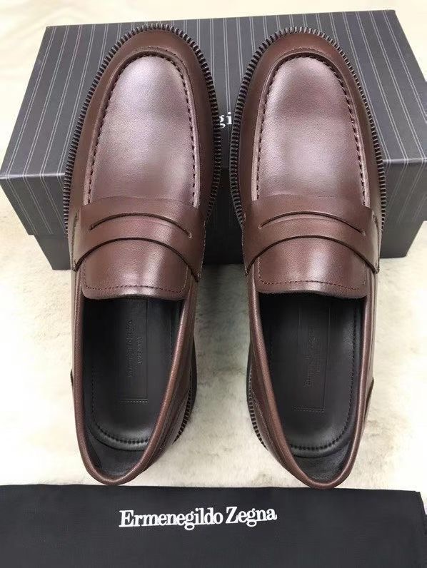 **do** รองเท้าหนัง Zegna Siena Flex Shoes ของผู้ชาย สินค้าใหม่ ของแท้