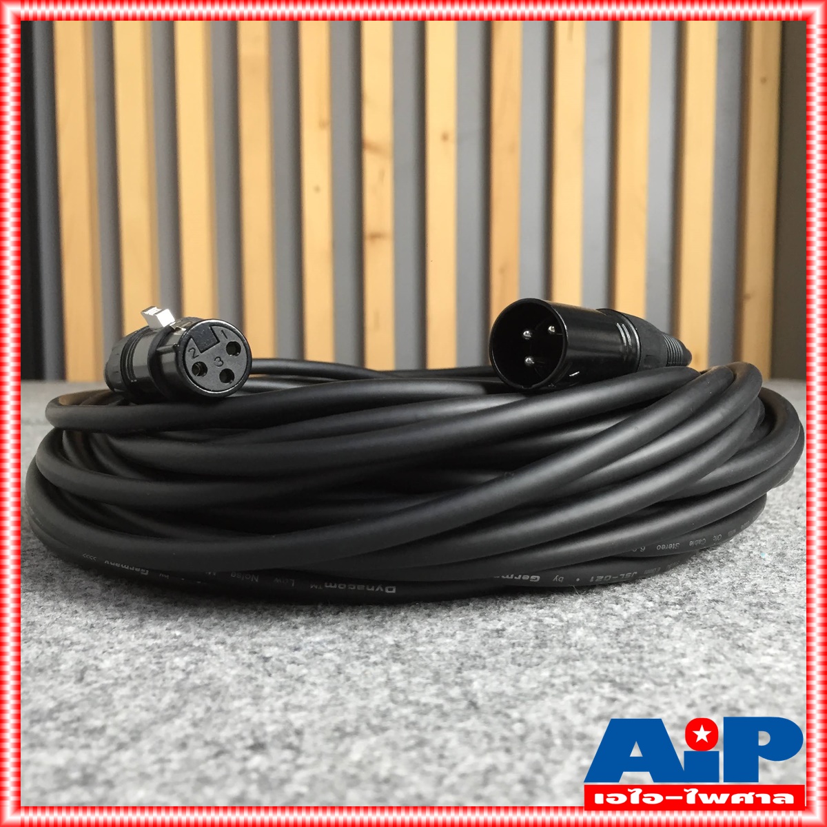 20เมตร สายไมค์ DYNACOM J021 XLR หัวท้าย ผู้ - เมีย สายสัญญาณ CANNON ผู้ ออก CANNON เมีย สายบาลานซ์ สายต่อไมค์ (ลูกค้าอาจได้รับหัวสีเงินหรือดำขึ้นกับล็อตผลิตครับ)