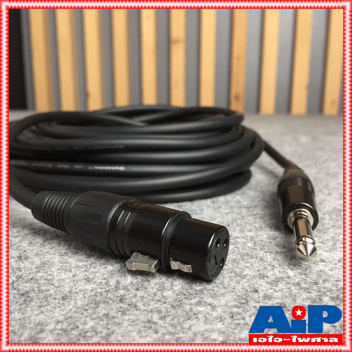 10เมตร สายPHONEออกJ.XLR J021 dynacom สายไมค์ สายไมโครโฟน สายไมค์10เมตร สายP.MICMONO-J.XLR เอไอ-ไพศาล