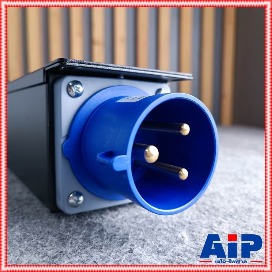 TECHCRON AC-32S ชุดโหลดไฟ 1เฟส ปลั๊กคละสี *สีฟ้า* ปลั๊กโหลดไฟ วัสดุเป็นเหล็ก พร้อมจอแสดงผล AC32S AC32S AC32 S AC-32 AC 32 S เอไอ-ไพศาล