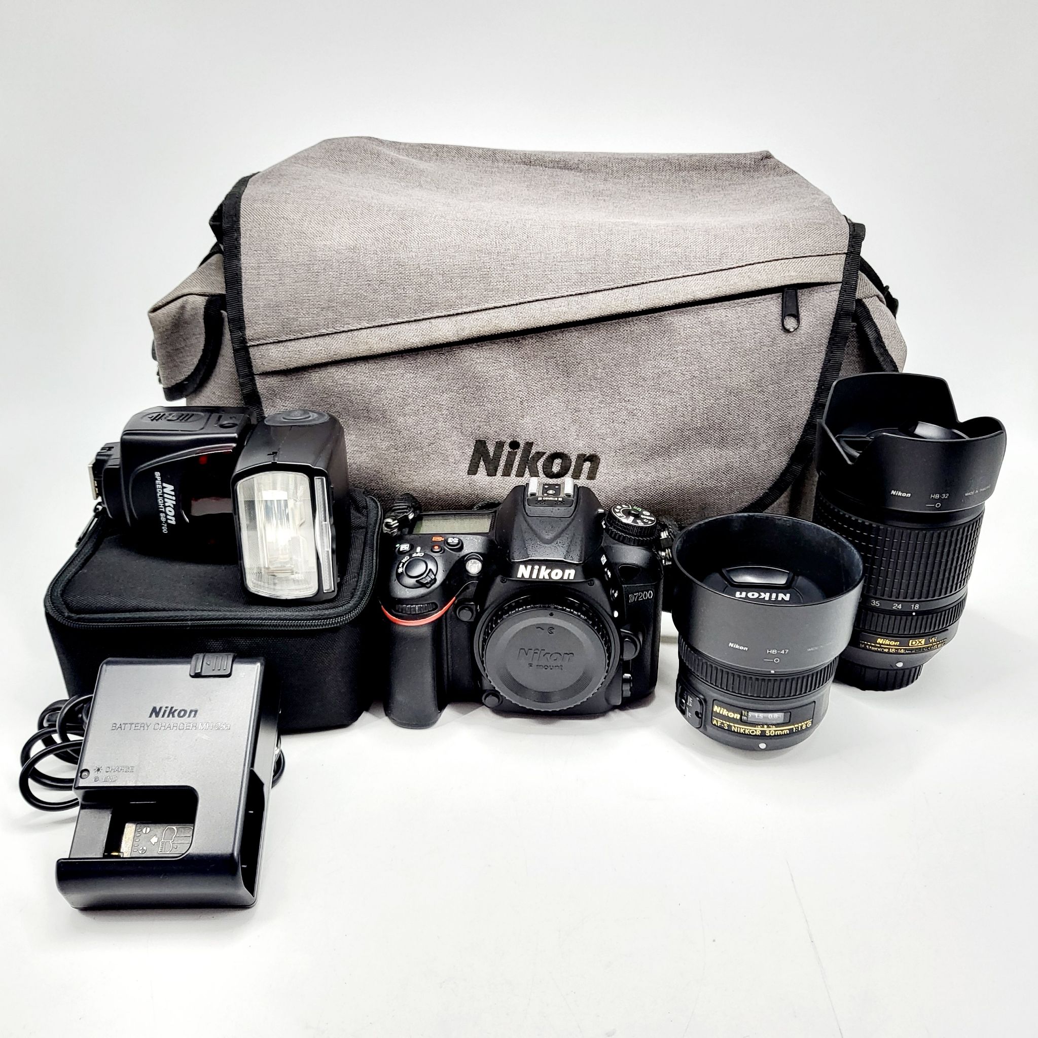 💎 Nikon D7200 + Lens AF-S NIKKOR 50mm f/1.8G + Lens AF-S NIKKOR 18-140 mm. F3.5-5.6G ED VR + Nikon Flash SB700💎 📸 มาแล้วชุดใหญ่ Nikon D7200 กล้องระดับโปร ราคาคุ้มๆ 📸