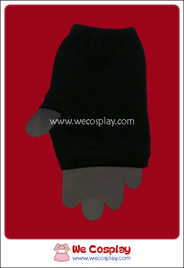 ถุงมือพังค์ สีดำ Punk Black Gloves