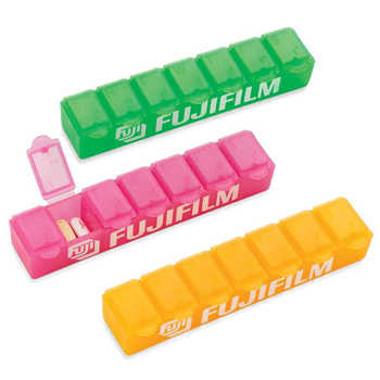 ตลับยา แบ่งช่่องเปิด แบบ 7 วัน Translucent Weekly 7 Days Pill Box