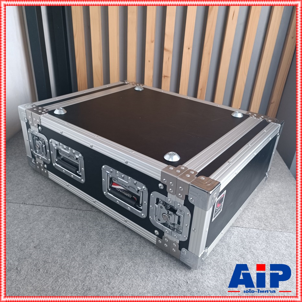 COMPACT B-4U สีดำ RACK ลึก21นิ้ว แร็ค กล่องใส่เครื่องเสียง กล่องแร็คสีดำ แร็คลึก21นิ้ว RACK4U เอไอ-ไพศาล