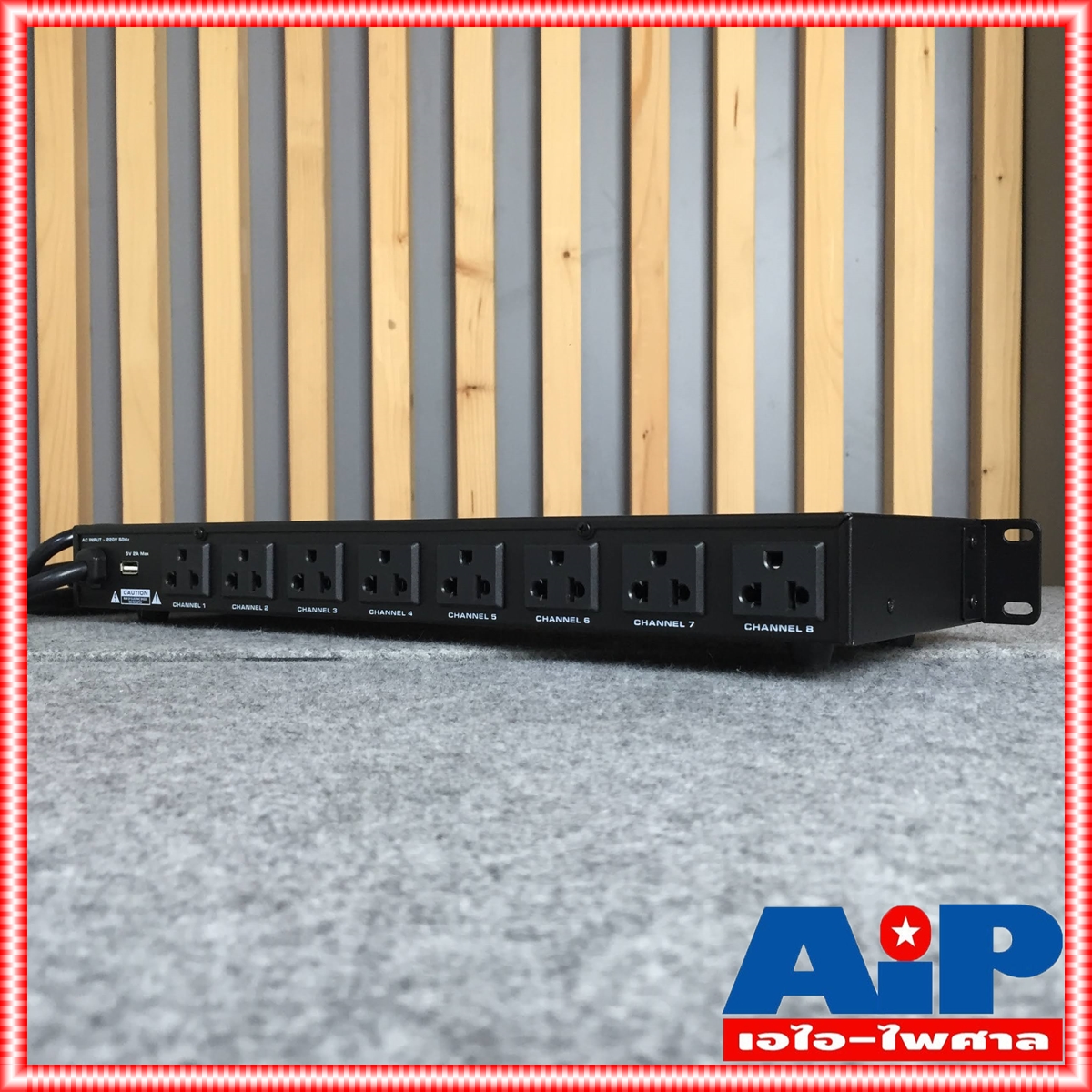 NTS PR820VU โชว์โวลท์+USB ปลั๊กไฟใส่RACK ปลั๊กไฟ PR 820 VU ปลั๊กต่อเครื่องเสียง PR-820 VU ปลั๊กไฟNTS เอไอ-ไพศาล