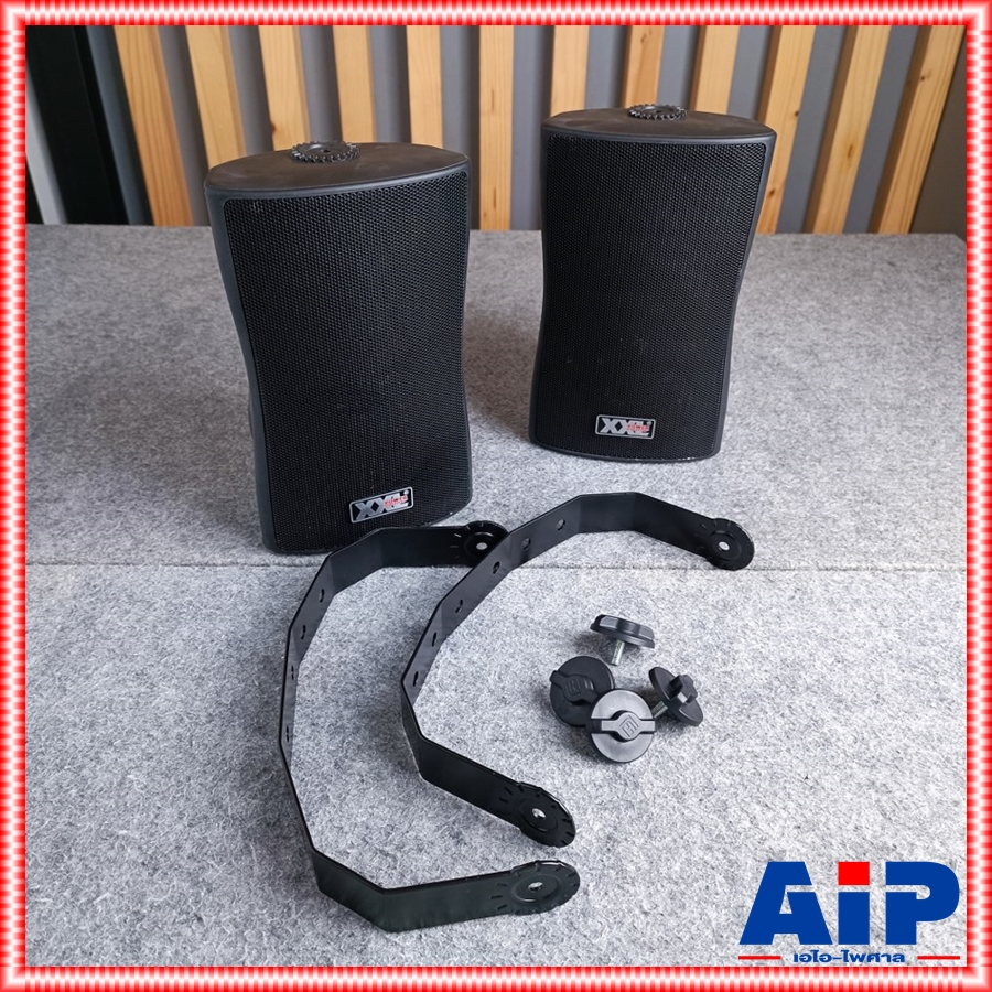 ลดล้างสต็อค XXL F-4 ลำโพงแขวน สีดำ ลำโพงติดผนัง ขนาด 4 นิ้ว พร้อมขาแขวน F 4 F4 เอไอ-ไพศาล
