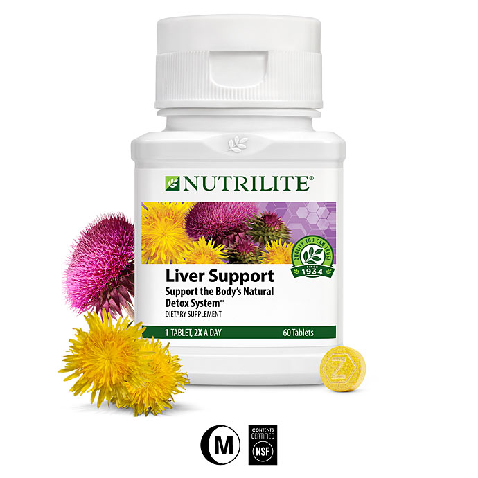Nutrilite Liver Support บรรจุ 60 tablets อาหารเสริมฟื้นฟูบำรุงตับ
