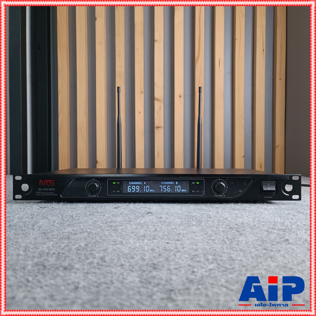 NTS SN-U62II UHF ไมค์ลอยไร้สาย ไมค์ลอยคู่ ไมค์ลอยUHF ไมค์ลอย เอ็นทีเอส SN-U62 MKII SNU62 ถือคู่ ไมค์โครโฟน ไร้สาย เอไอ-ไพศาล