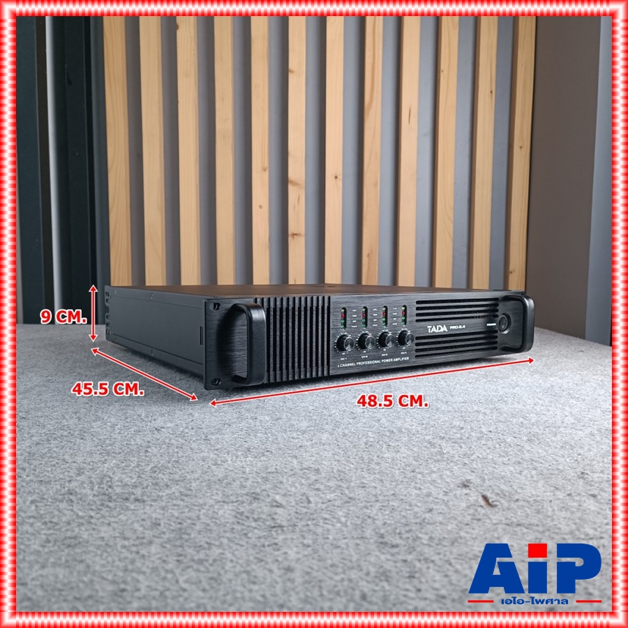 TADA PRO5.4 poweramp 4CH เพาเวอร์แอมป์ 4 แชนแนล กำลังขับ 4 x 450 วัตต์ ที่ 8 โอห์ม คลาส D Tada PRO-5.4 PRO 5.4 เอไอ-ไพศาล
