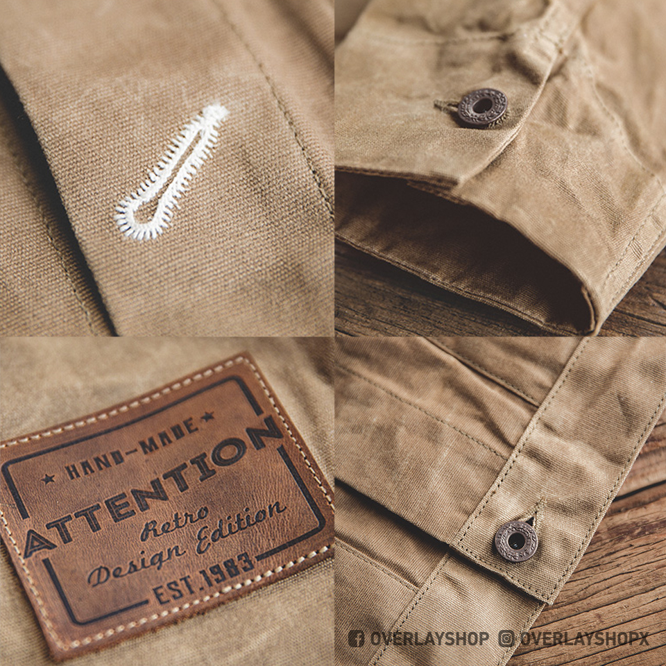 OVERLAY WAXED JACKET