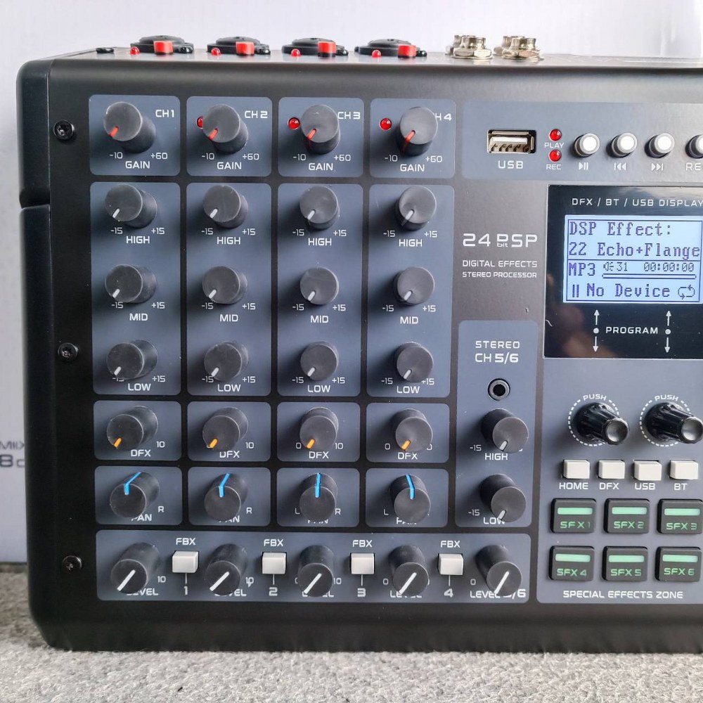 SOUNDVISION SMX-6 MIXER SMX 6 SMX6 มิกเซอร์อนาล็อก ช่องเสียบไมค์ 4 ช่อง เครื่องผสมสัญญาณ ซาวด์ วิชั่น เอไอ-ไพศาล+++