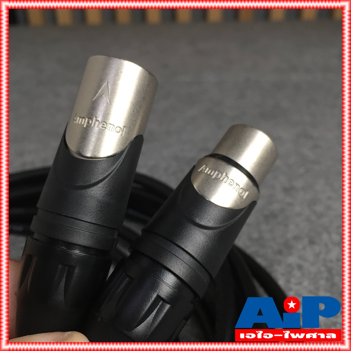 5เมตร AMPHENOL สาย XLRผู้-เมีย 5M CA03-04-C-005 สาย cannon ผู้ ออก cannon เมีย 5เมตร สายสัญญาณ XLR ผู้ - XLR เมีย ความยาว5เมตร
