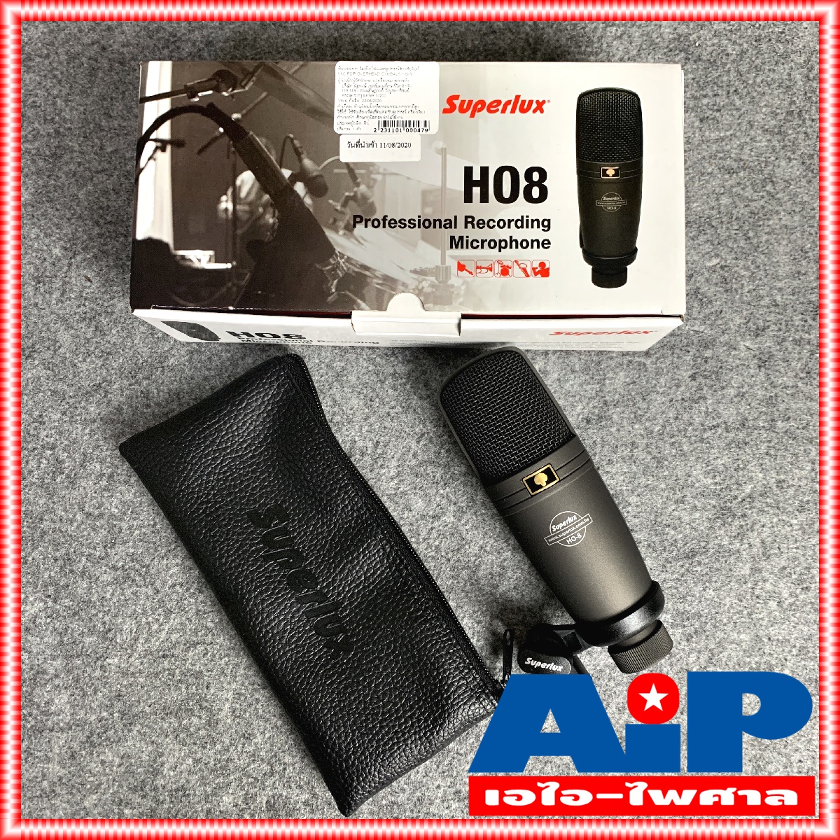 SUPERLUX HO8 ไมค์สตูดิโอ HO-8 ไมค์อัดเสียง HO 8 ไมค์สาย คอนเด็นเซอร์ ไมค์คอนเดนเซอร์ Mic Condenser ไมค์โครโฟน