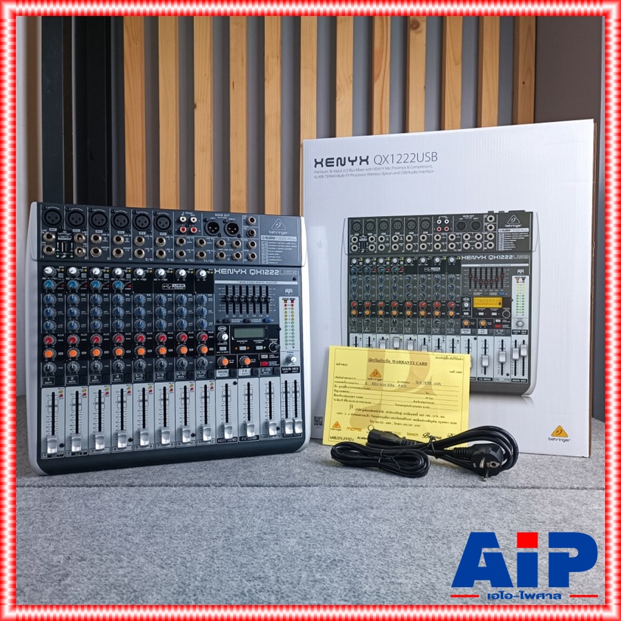 BEHRINGER QX-1222USB mixer MIX QX1222USB QX 1222USB เครื่องเสียง เครื่องปรับแต่งเสียง มิกเซอร์ มิกซ์ เอไอ-ไพศาล +++