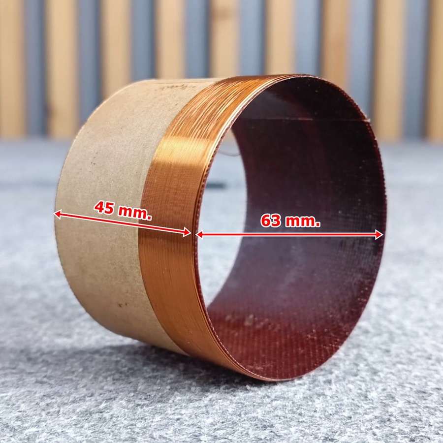 วอยซ์เบอร์63 วอยล์ VOICE COIL วอยซ์ลำโพงทั่วไป อะไหล่ลำโพง วอยซ์คอยล์ เบอร์63 เอไอ-ไพศาล