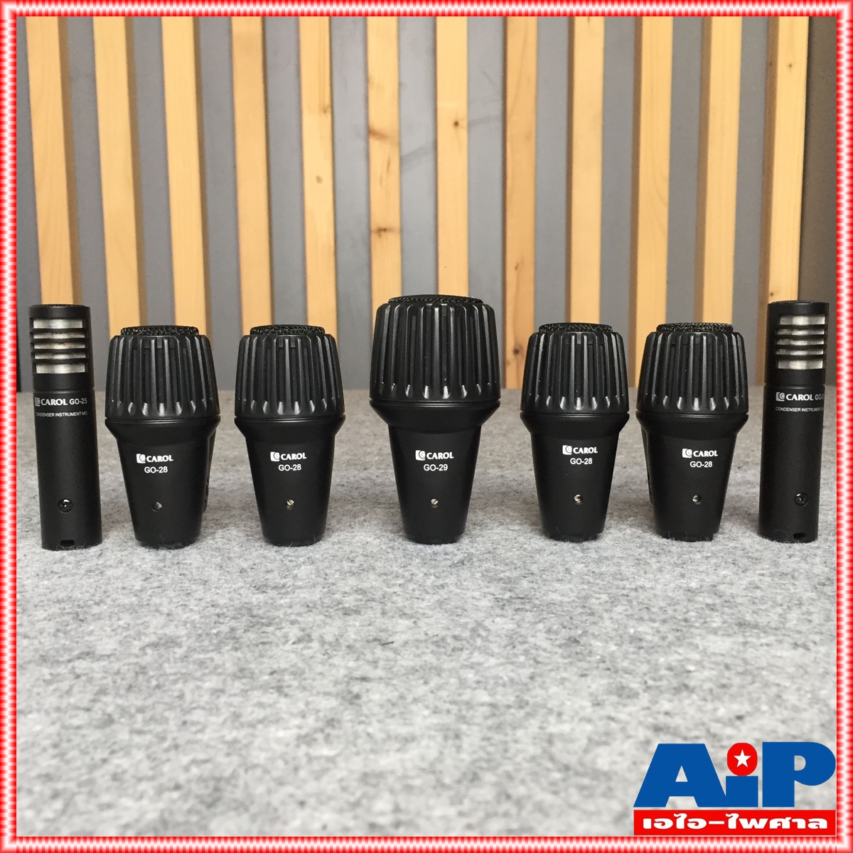 CAROL GOIK7 ชุดไมค์กลอง7ชิ้นพร้อมขาหนีบไมค์ ไมค์กลอง ไมค์ชุด MIC ไมค์คอนเดนเซอร์ เอไอ-ไพศาล