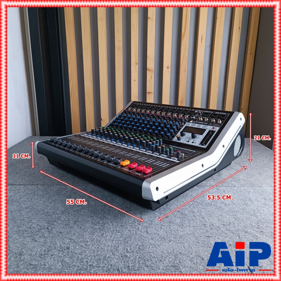 PROEUROTECH PMX-P12650 X4 POWERMIXER+บูลทูส เพาเวอร์มิกเซอร์ รุ่นใหม่ โปรยูโรเทค 12 ช่องไมค์ 4 ช่องขับลำโพง 650 วัตต์ ตัดความถี่ซับได้ PMXP12650X4 เอไอ-ไพศาล
