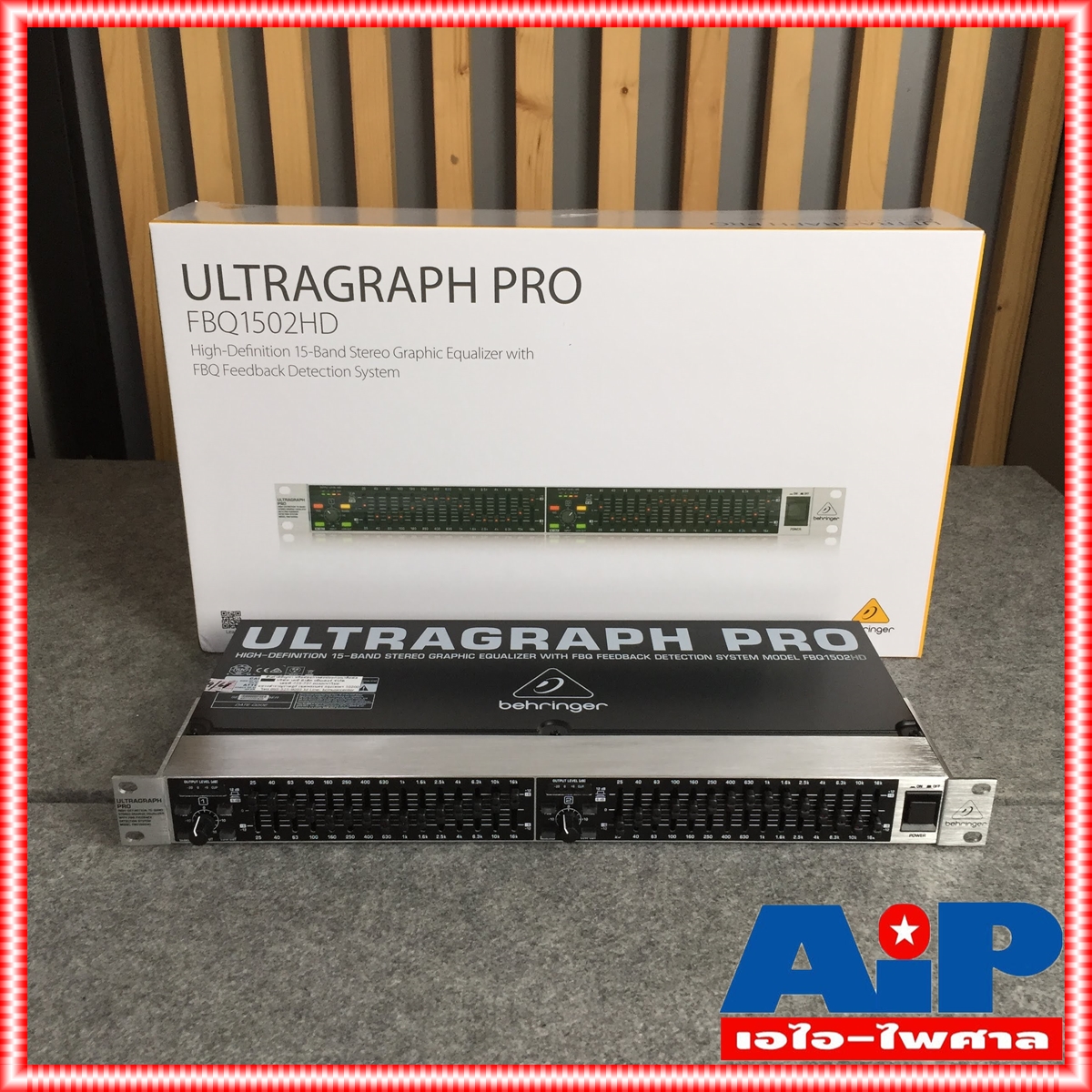 BEHRINGER FBQ-1502 EQ เครื่องขยายเสียง เครื่องปรับแต่งเสียง เครื่องเสียง อีคิว FBQ 1502 FBQ1502 เอไอ-ไพศาล +++