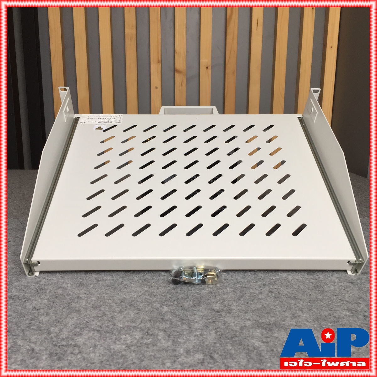 สีขาว NPE SLIDE TRESTLE SUPPORT OS-700 ถาดสไลด์ ถาดรองสไลด์ ถาด สไลด์ ใส่แร็ค วาง มิกเซอร์ OS700 OS 700 เอไอ-ไพศาล