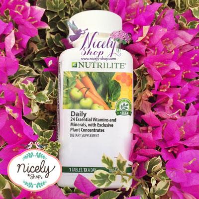 Nutrilite Daily บรรจุ (180 tab)วิตามินและเกลือแร่ที่จำเป็น 24 ชนิด เหมาะกับทุกเพศ ทุกวัย