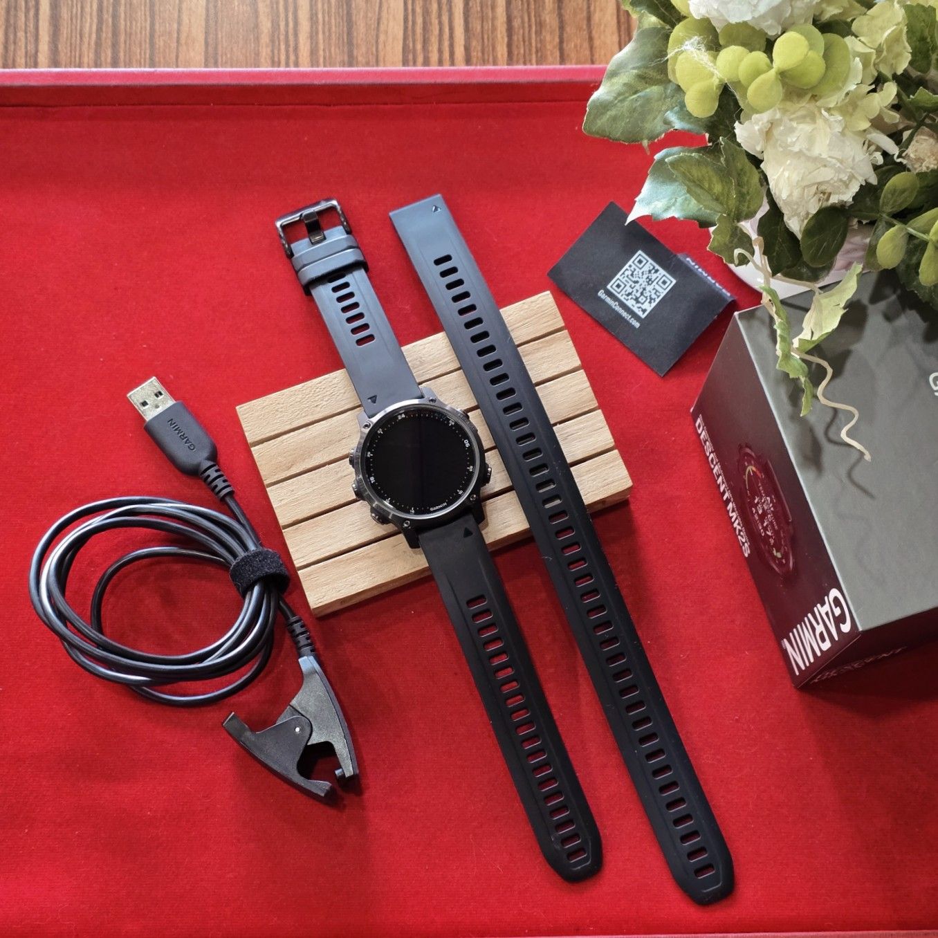 🎩🪄 สายSport❕️🚀 GARMIN Descent Mk2s Gray/Black, 43mm GPS 🌕 สภาพดี❕️🔮✨️