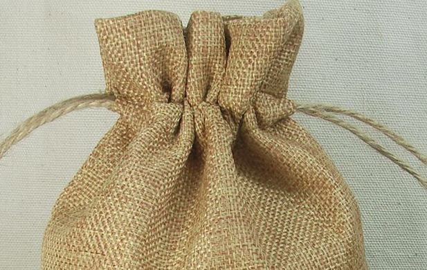 ถุงผ้ากระสอบ ถุงผ้าป่าน ใส่ของชำร่วย เก๋ ๆ ขนาด 7x9cm หรือ 2.7 x3.5 นิ้ว ถุงผ้า สีน้ำตาล ใส่ของ สไตล์ วินเทจ 160765